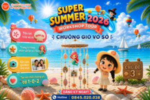 workshop chuông gió vỏ sò