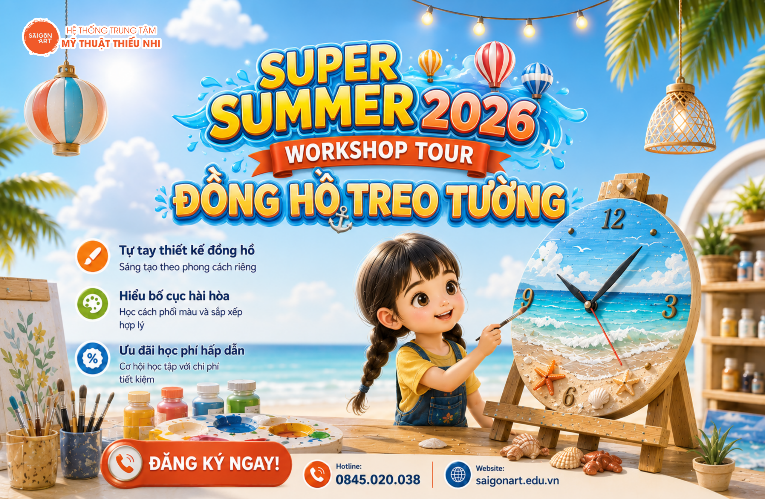WORKSHOP ĐỒNG HỒ TREO TƯỜNG