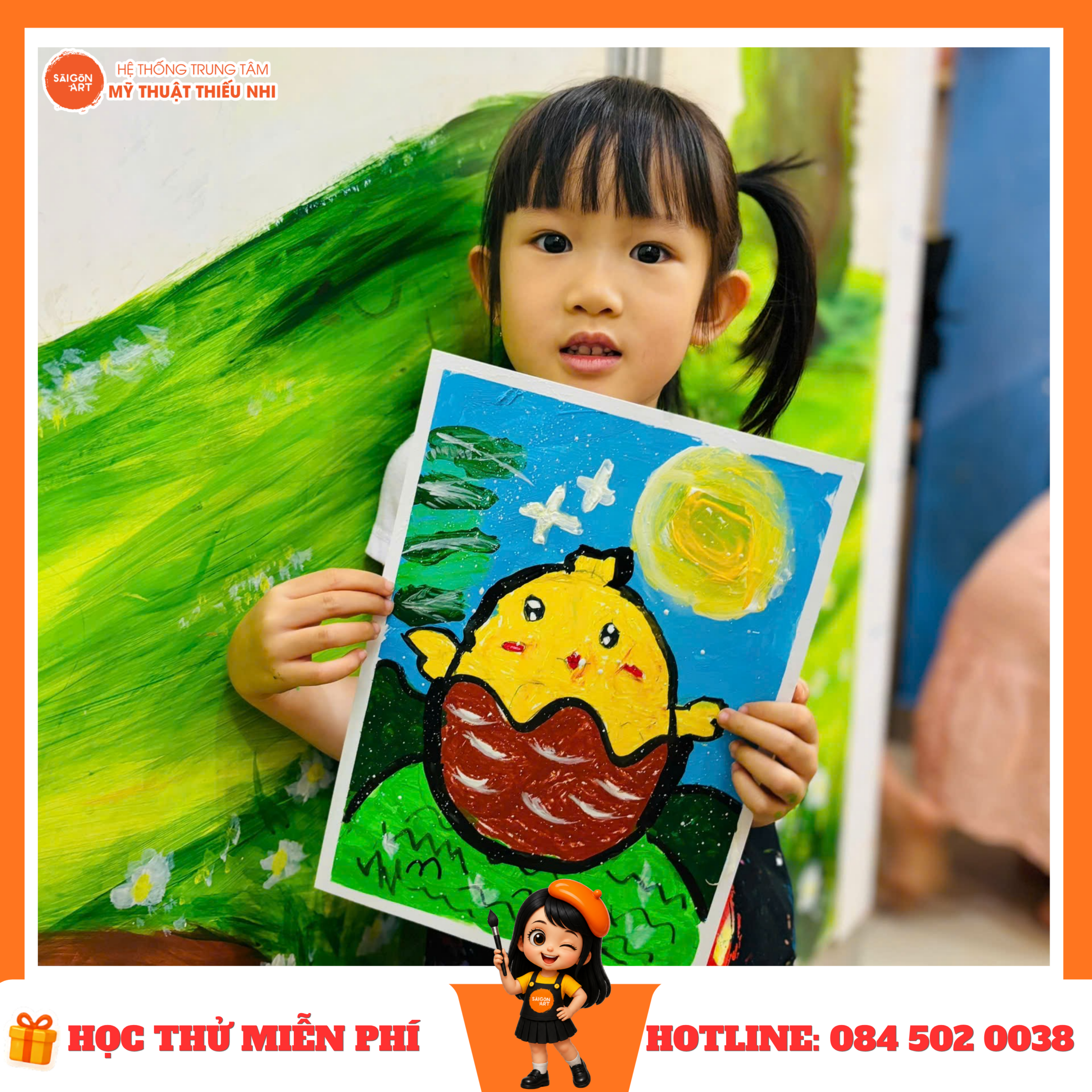 Khóa Học Vẽ Hè Cho Bé Tại TP.HCM - lớp vẽ mầm non
