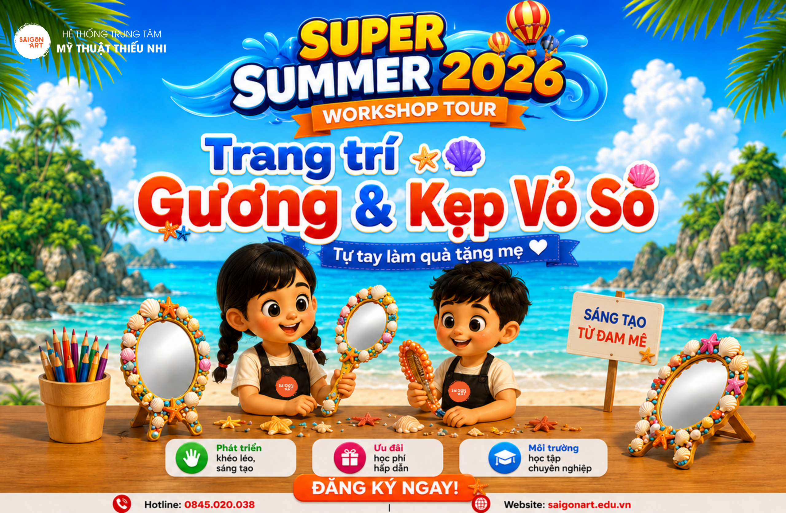 WORKSHOP GƯƠNG & KẸP VỎ SÒ