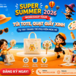 Workshop túi tote & quạt giấy