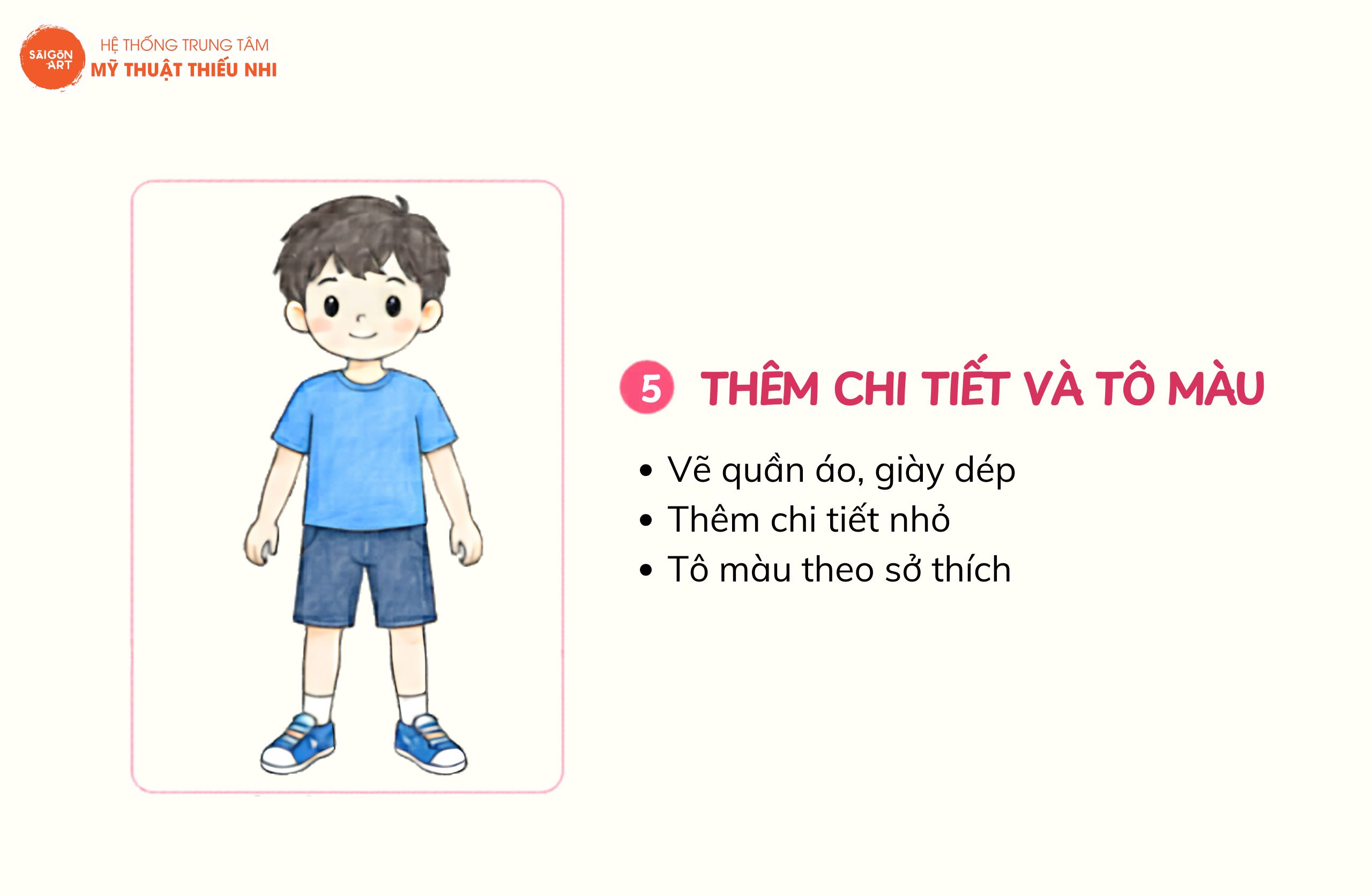 Cách Vẽ Người Đơn Giản Chỉ Với 5 Bước - cách 5