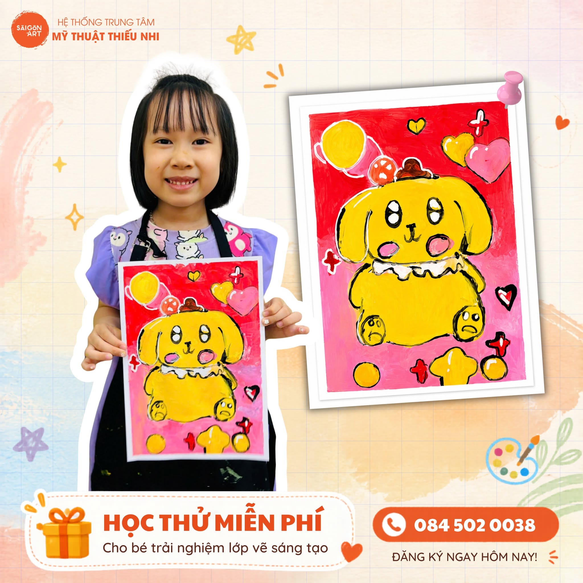 Lớp Học Vẽ Mùa Hè Cho Bé Từ 3-16 Tuổi | Phát Triển Sáng Tạo Từ Sớm