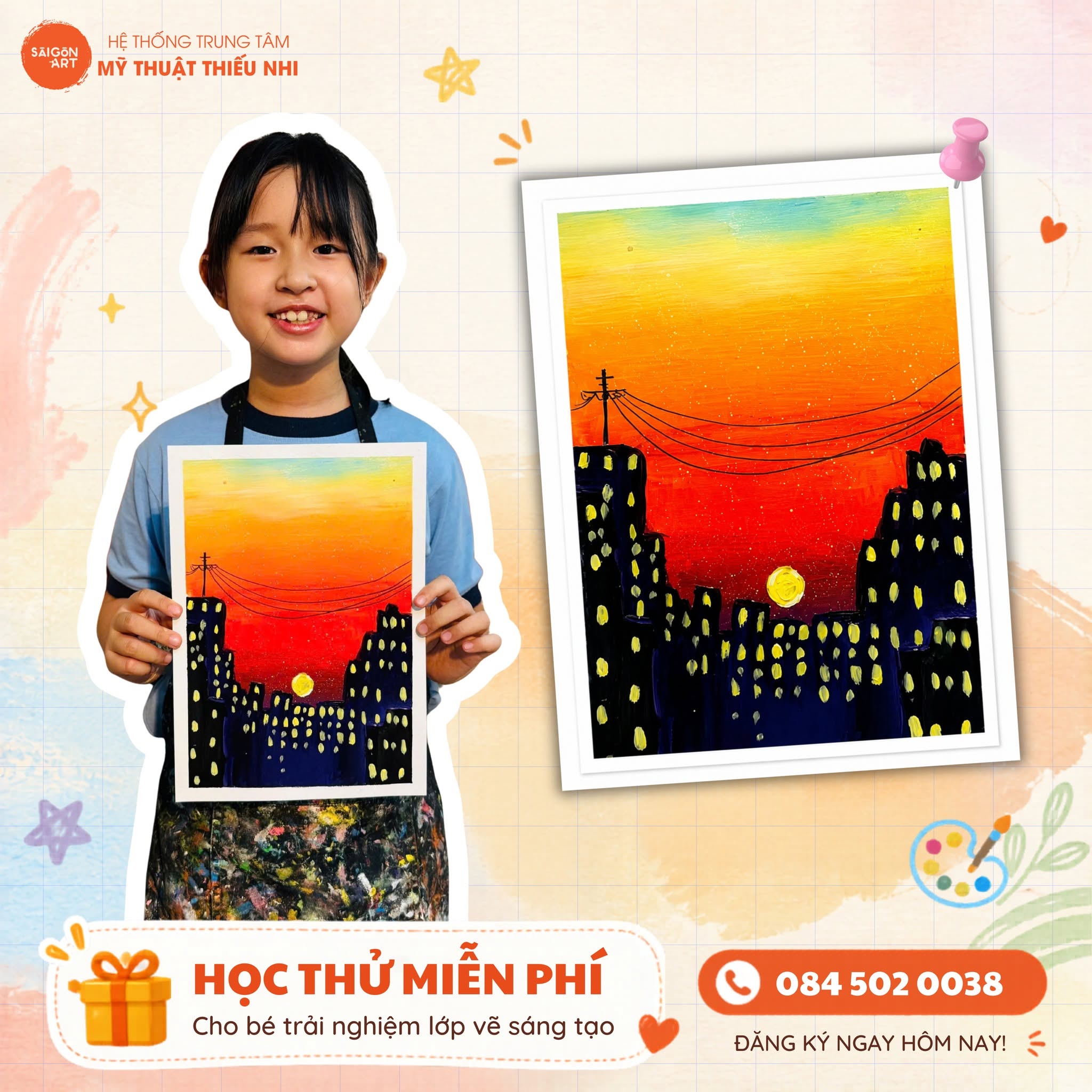 Lớp Học Vẽ Mùa Hè Cho Bé Từ 3-16 Tuổi | Phát Triển Sáng Tạo Từ Sớm