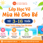 Lớp Học Vẽ Mùa Hè Cho Bé Từ 3-16 Tuổi | Phát Triển Sáng Tạo Từ Sớm