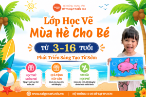 Lớp Học Vẽ Mùa Hè Cho Bé Từ 3-16 Tuổi | Phát Triển Sáng Tạo Từ Sớm