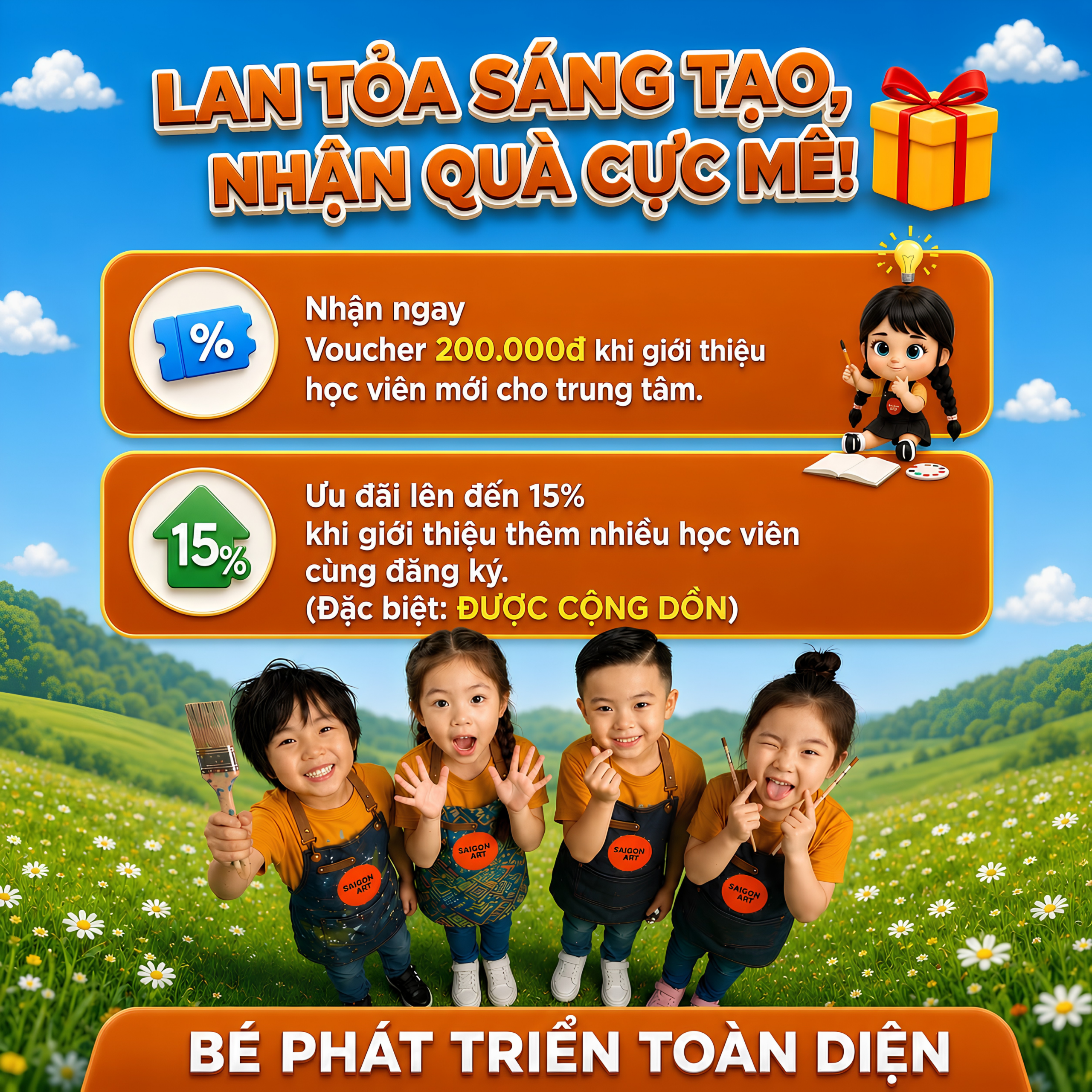 Back To School Cùng SaiGon Art: Lớp Vẽ Cho Bé Và Ưu Đãi Mùa Tựu Trường